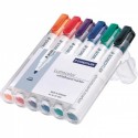 Žymeklių rinkinys baltai lentai STAEDTLER LUMOCOLOR 351, 2 mm, 6 spalvos