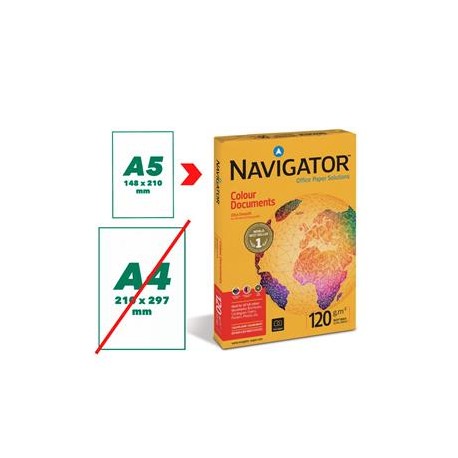 Biuro popierius NAVIGATOR A5, 120 g/m2, 250 lapų