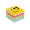 Lipnių lapelių kubas POST-IT MINI ULTRA, 51 x 51 cm, 400 lapelių, įvairių spalvų