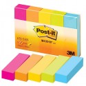 Indeksai - žymekliai Post - IT popieriniai,15 x 50 mm, 5 spalvos, 500 vnt.