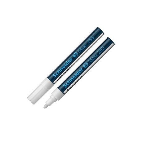 Kreidinis žymeklis SCHNEIDER Deco Marker Maxx 265, 2-3mm, balta