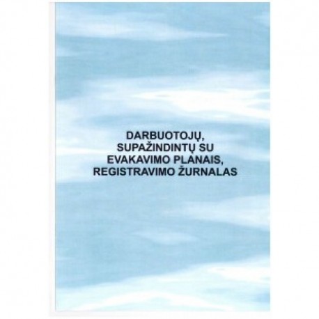 Darbuot.supaž.su evakavimo planais, registravimo žurnalas